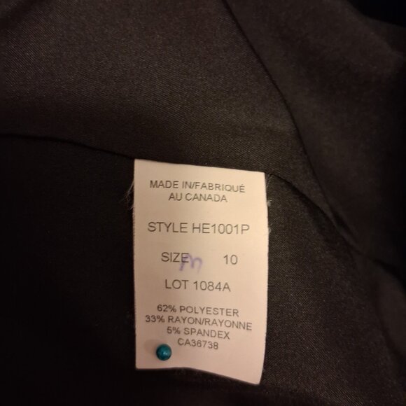 Preowned Haggar Women's Black Lined Blazer Suit Jackets Size 10 - Picture 9 of 10